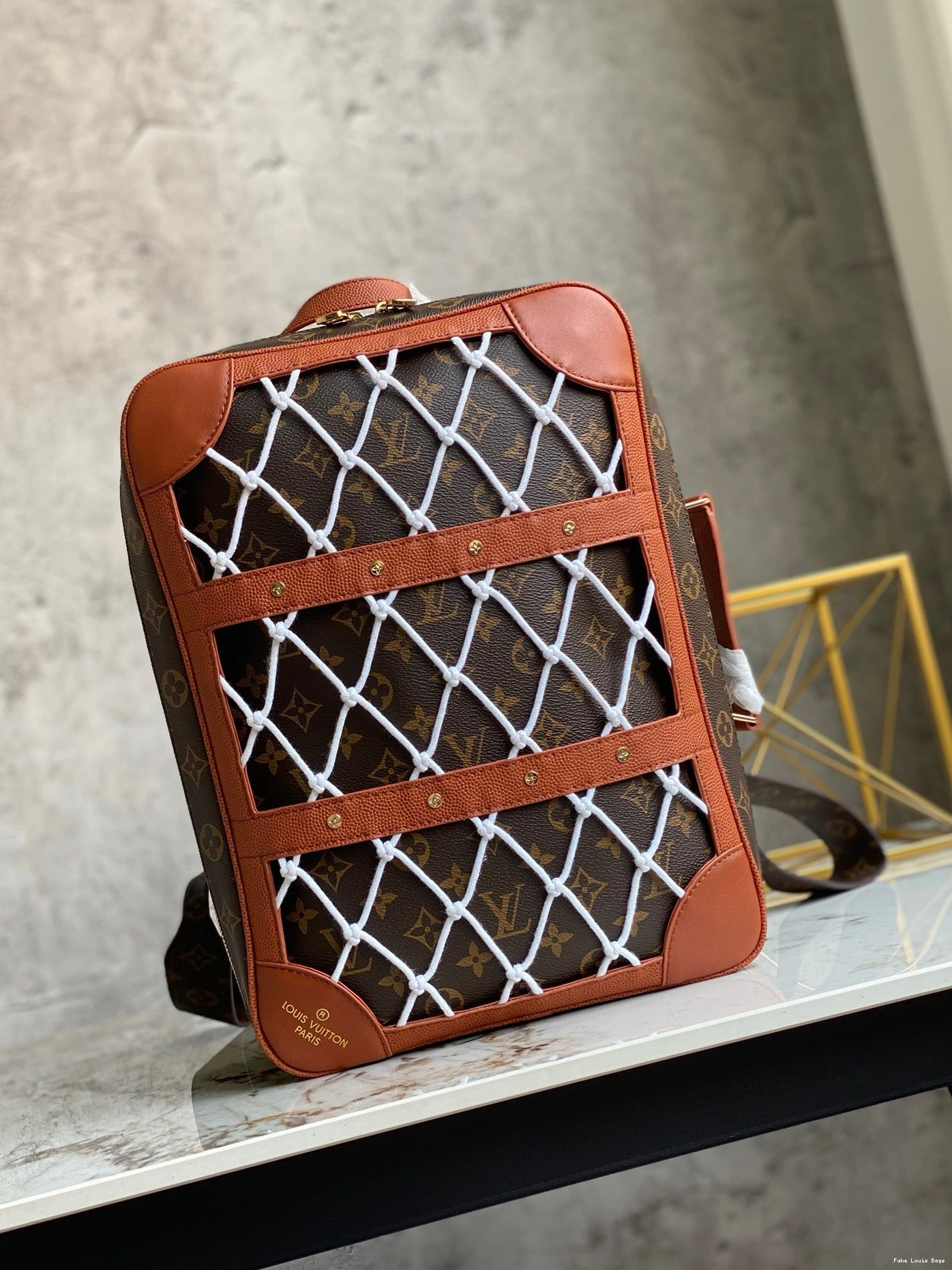 Rep ladies BOX VUITTON LOUIS LVXNBA SHOE BACKPACK 0730